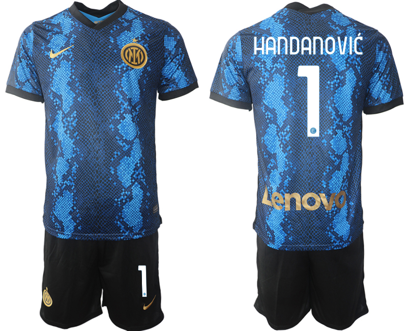 Men 2021-2022 Club Inter Milan home blue #1 Nike Soccer Jersey->inter milan jersey->Soccer Club Jersey